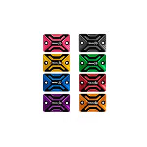 ฝาปิดน้ำมันดิสเบรค CNC Duo Anodize สำหรับปั๊มเดิม NISSIN ทรงเหลี่ยม PIRANHA