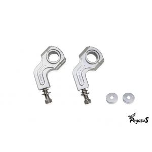 ตุ๊กตาแฮนด์ CNC 25.4mm TRIUMPH BOBBER / TRIUMPH SPEED TWIN / BONENEVILLE Pegasus-Silver