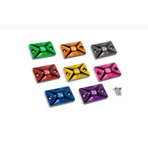 ฝาปิดน้ำมันดิสเบรค CNC Duo Anodize สำหรับปั๊มเดิม NISSIN ทรงเหลี่ยม PIRANHA