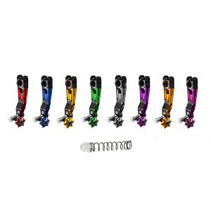 มือลิงเบรคหลัง + สปริง CNC Duo Anodize Grand Filano / GIORNO+ / FAZZIO / LEAD / FINO / NOUVO สำหรับรถออโต้ทุกรุ่น CR RACING